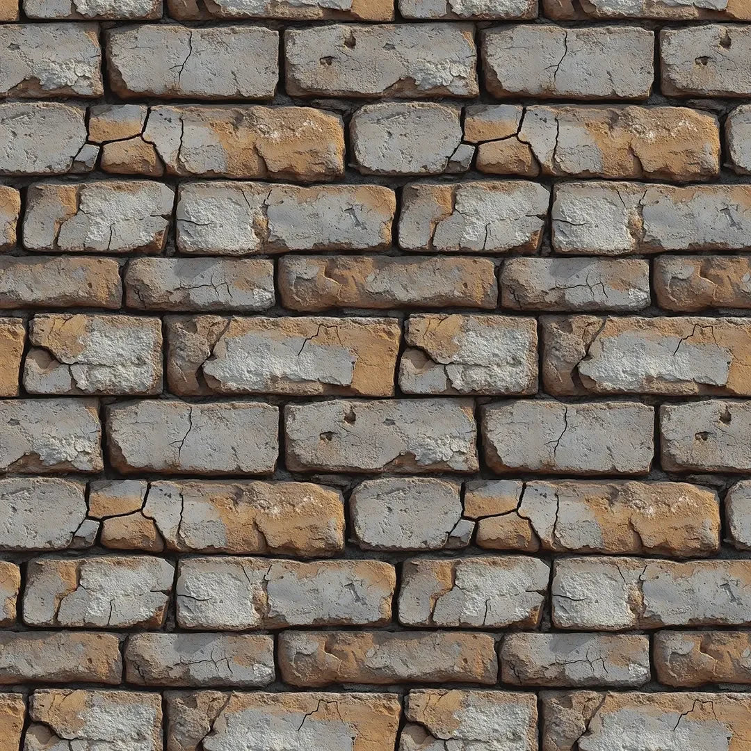 Weathered Warehouse Brick Wall Mural