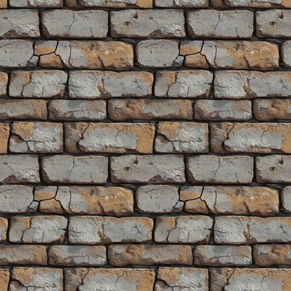 Weathered Warehouse Brick Wall Mural