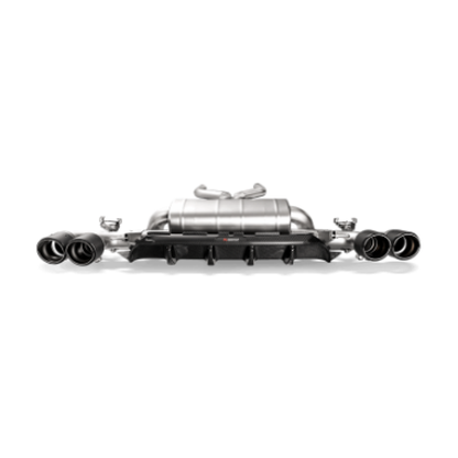 Akrapovic 18+ BMW M5 (F90) Rear Carbon Fiber Diffuser - High Gloss w/ Red/White Akrapovic Logo