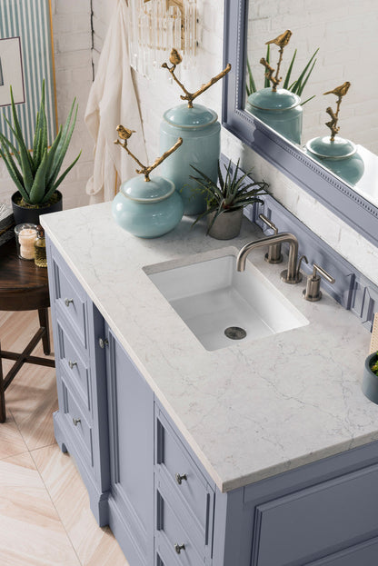 De Soto 48" Single Vanity Cabinet, Bright White