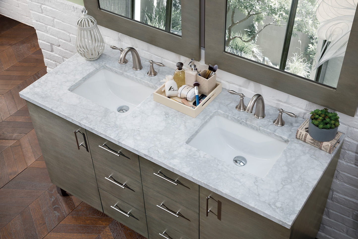 Metropolitan 60" Double Vanity Cabinet