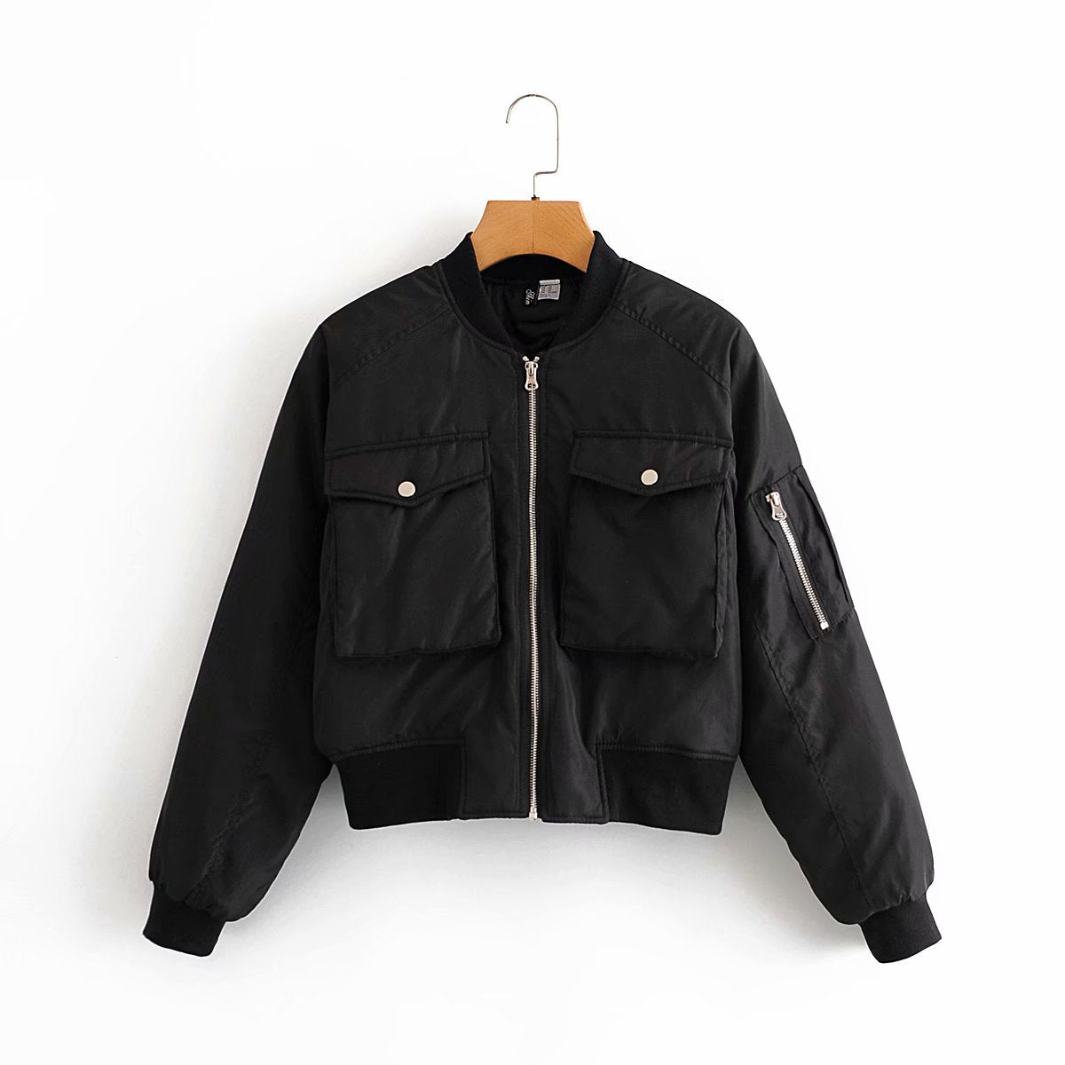 Street Fashion Bomber Jacket Plus Cotton Coat