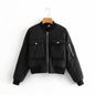 Street Fashion Bomber Jacket Plus Cotton Coat