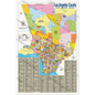 Los Angeles County Zip Code Map - FULL (Zip Codes Colored) - POSTER PRINTS