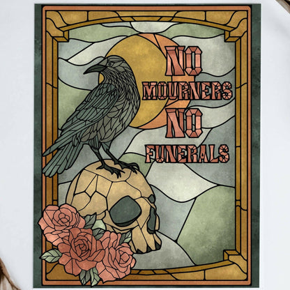 Well Read Babes - Six of Crows Giclee Art Print Gift Bookish Wall Art