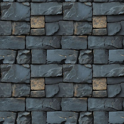 Midnight Quarry Gilded Stone