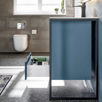 Eviva Moma Bath Vanity with Solid Surface Top and Integrated Sink (24"-32")