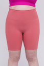 ZENANA Plus Athletic High Rise Biker Shorts