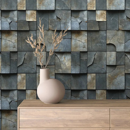 Fractured Slate Block Mosaic