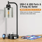 Industrial Desk Lamps for Office Set of 2 - Fully Dimmable Bedside | Lighting | Kitchen + Metal