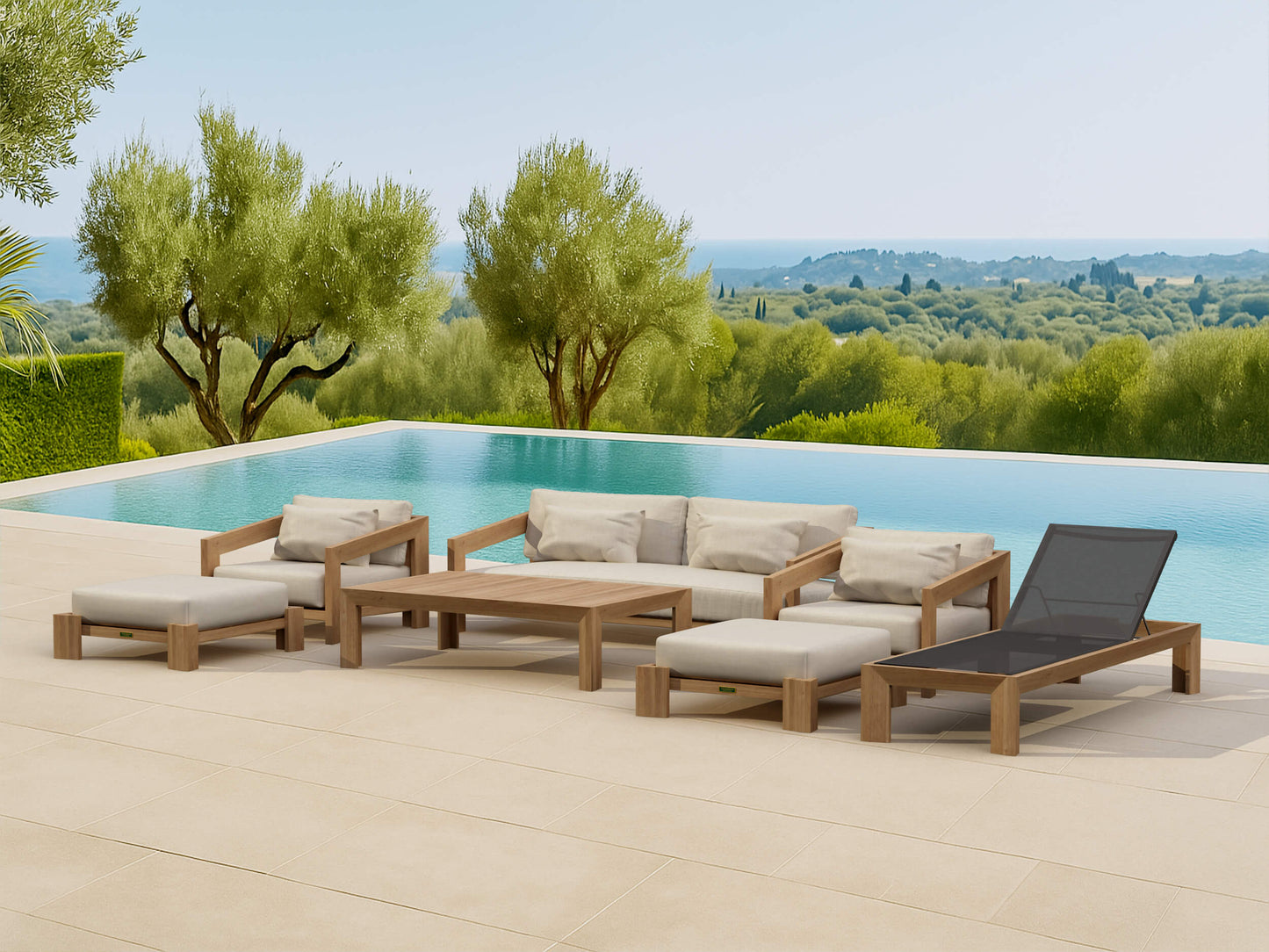 Set-854 Smyrna Deep Seating Set