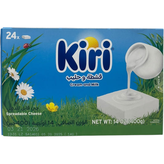 Kiri Cream And Milk Cheese 400g - Gourmet Cheese For Sandwiches, Rich And Creamy Flavor