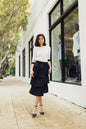 ARIA RUFFLE SKIRT IN VANILLA