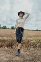 STRAIGHT LEATHER SKIRT WITH BUCKLE
