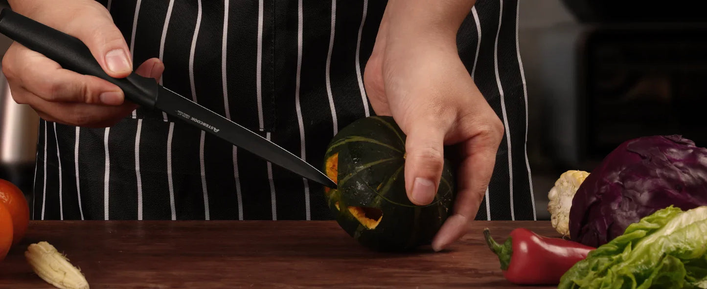 15-Piece Kitchen Knife Set with Block & Built-in Sharpener – Dishwasher Safe German Stainless Steel Knives