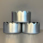 Silver Metallic Scallop Tumbler Boot -fits 20-40oz New!