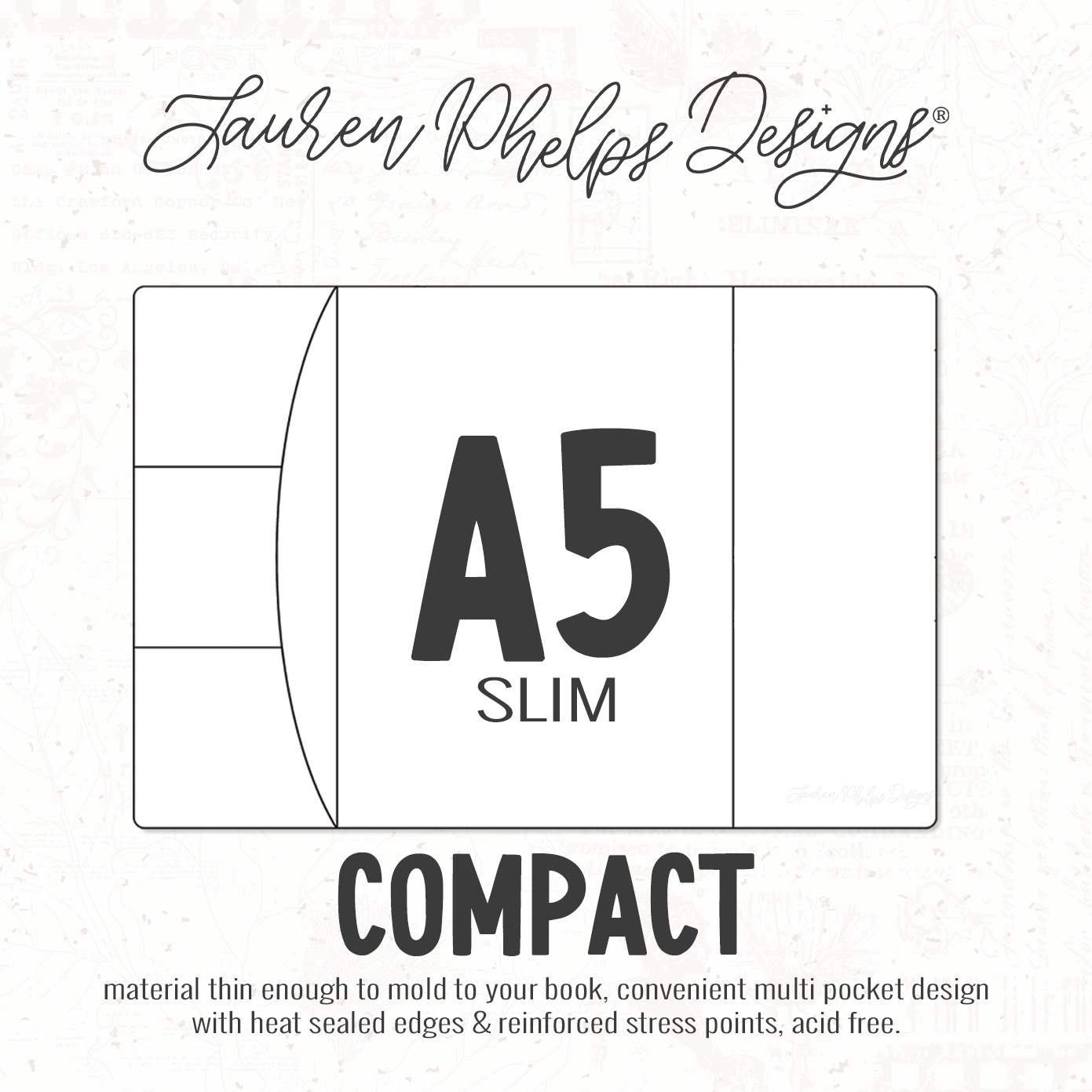 A5 Slim | Clear Soft Vinyl Notebook Cover | 3 sizes