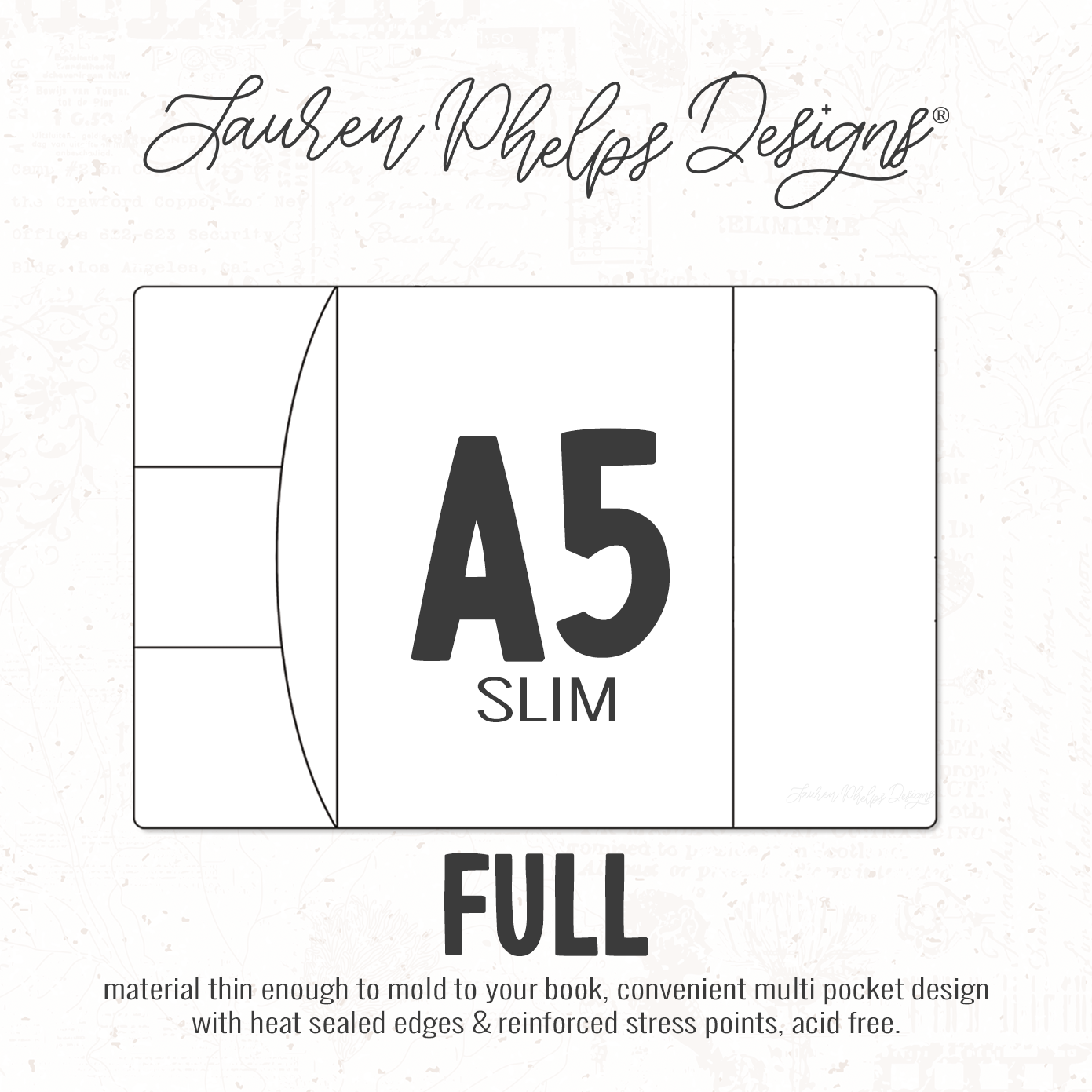A5 Slim | Clear Soft Vinyl Notebook Cover | 3 sizes