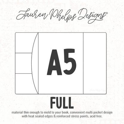 A5 | Clear Soft Vinyl Notebook Cover | 3 sizes