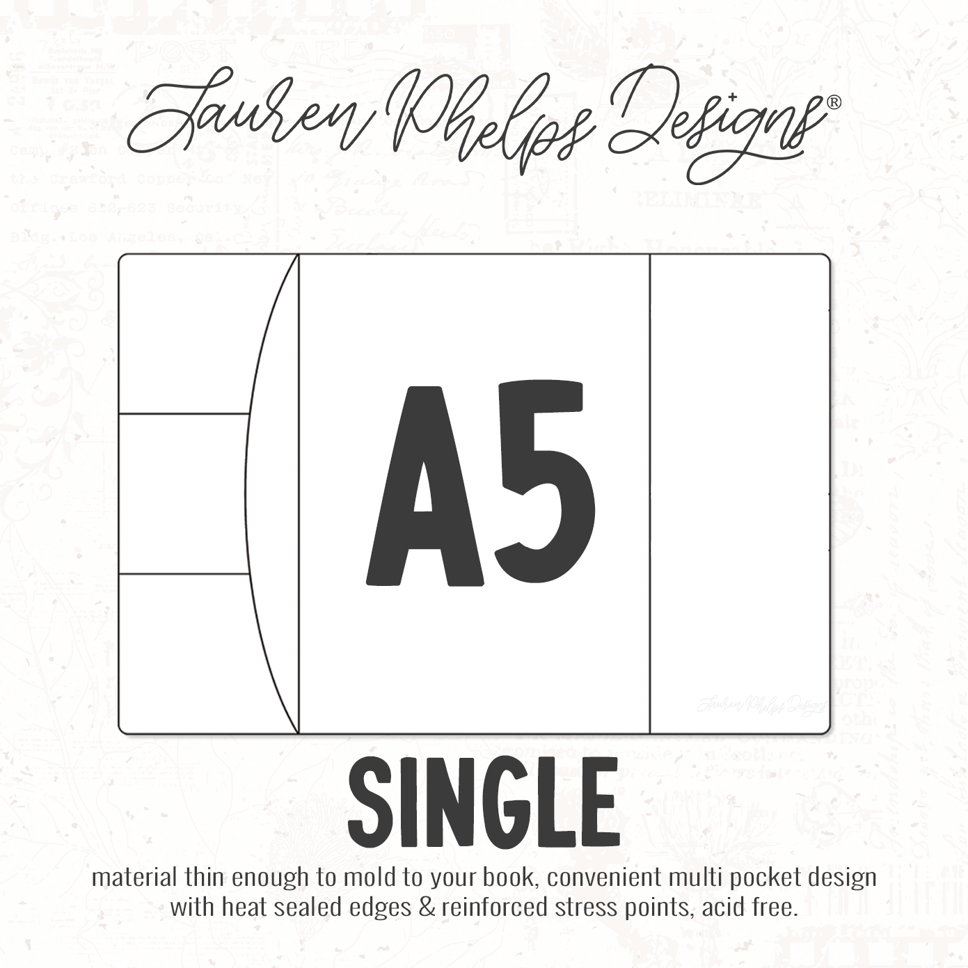 A5 | Clear Soft Vinyl Notebook Cover | 3 sizes