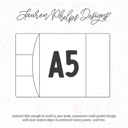 A5 | Clear Soft Vinyl Notebook Cover | 3 sizes