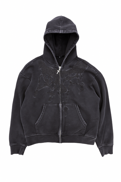 *Breaking Chains Zip-up (Black/Black)