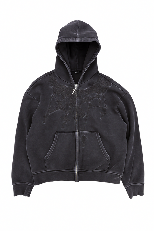 *Breaking Chains Zip-up (Black/Black)