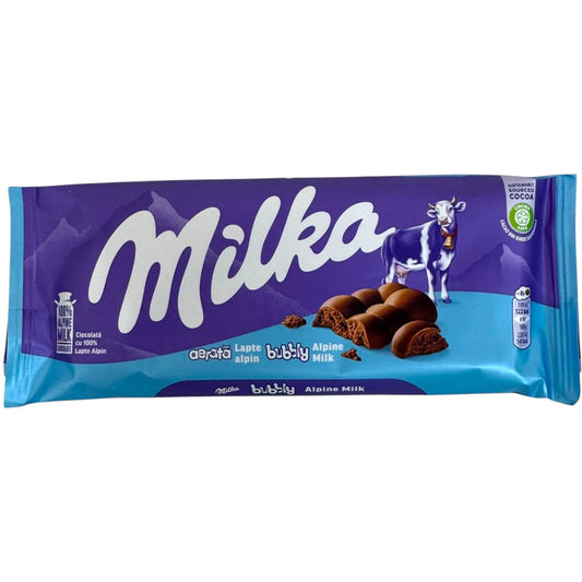 Milka Bubbly Chocolate Snacks With Alpine Milk - 90g Indulgent Treats