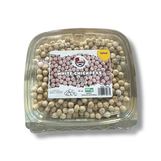 Albasha 32 oz Salted Chickpeas Pack – Light, Crunchy, Healthy Snack, 100% Natural & Plant-Based
