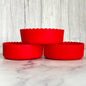 Red 3.25” Scalloped Shorty Tumbler Boot