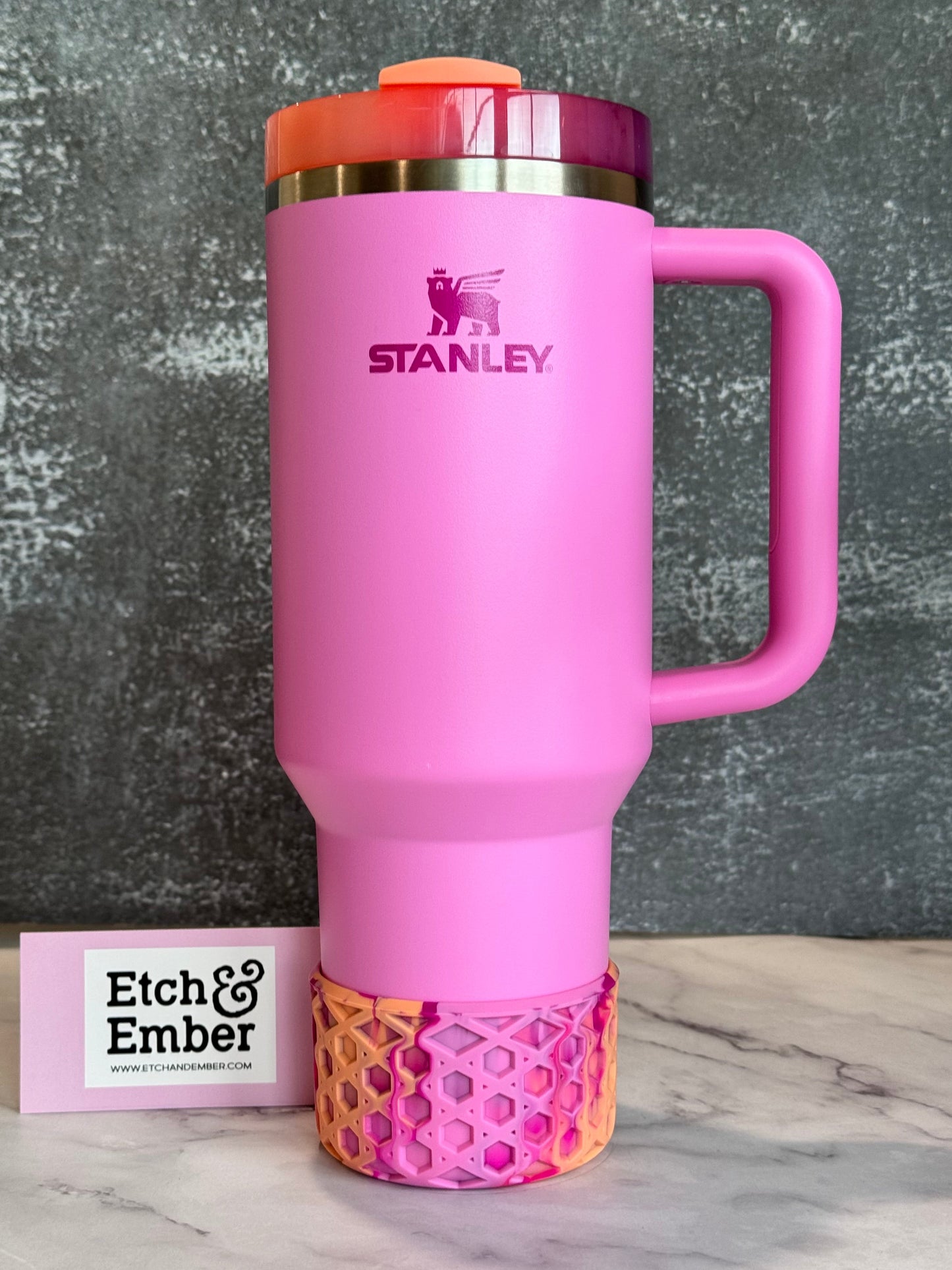 SWEET NECTARINE WAFFLE Tumbler Boot -fits 20-40oz New!