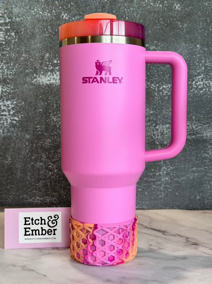 SWEET NECTARINE WAFFLE Tumbler Boot -fits 20-40oz New!