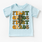 First Grade Camo Lighting Bolt Shirt - Back To School Tee