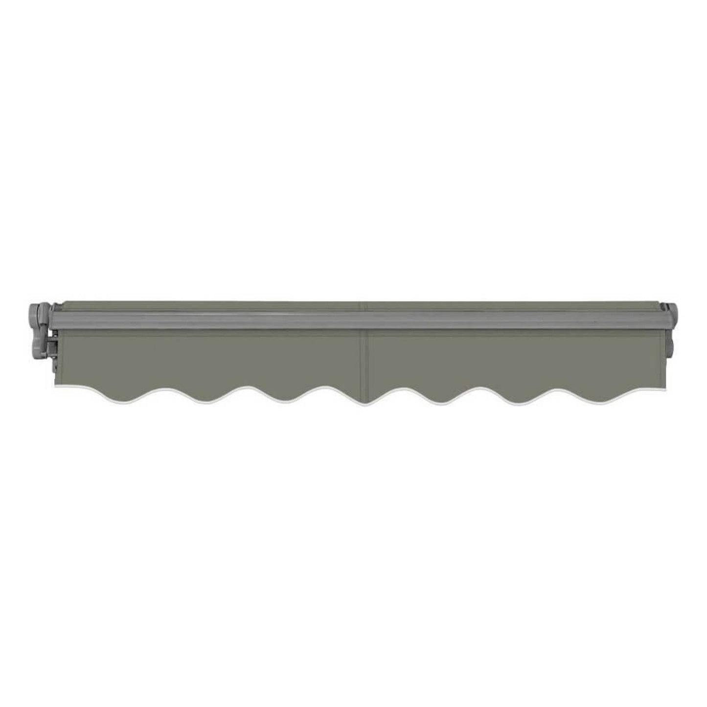 Advaning SG Series Manual Retractable Fully Assembled Sun Shade Canopy Awning, Gray (MA1210-MA1410) (SAK53186)