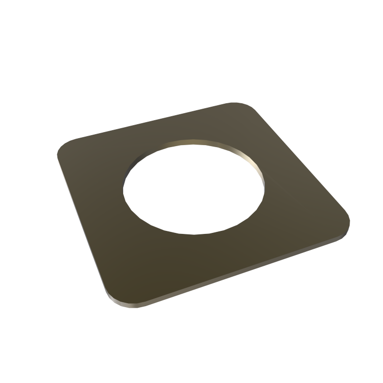 Amba 1mm Square Spacer (qty. 2) for use with Quadro or Vega collections