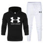 Men's Solid Color Thick Jacket Set for Spring and Autumn
