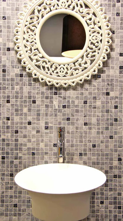 Cloud Grey Mosaic Real Marble Cut 1x1