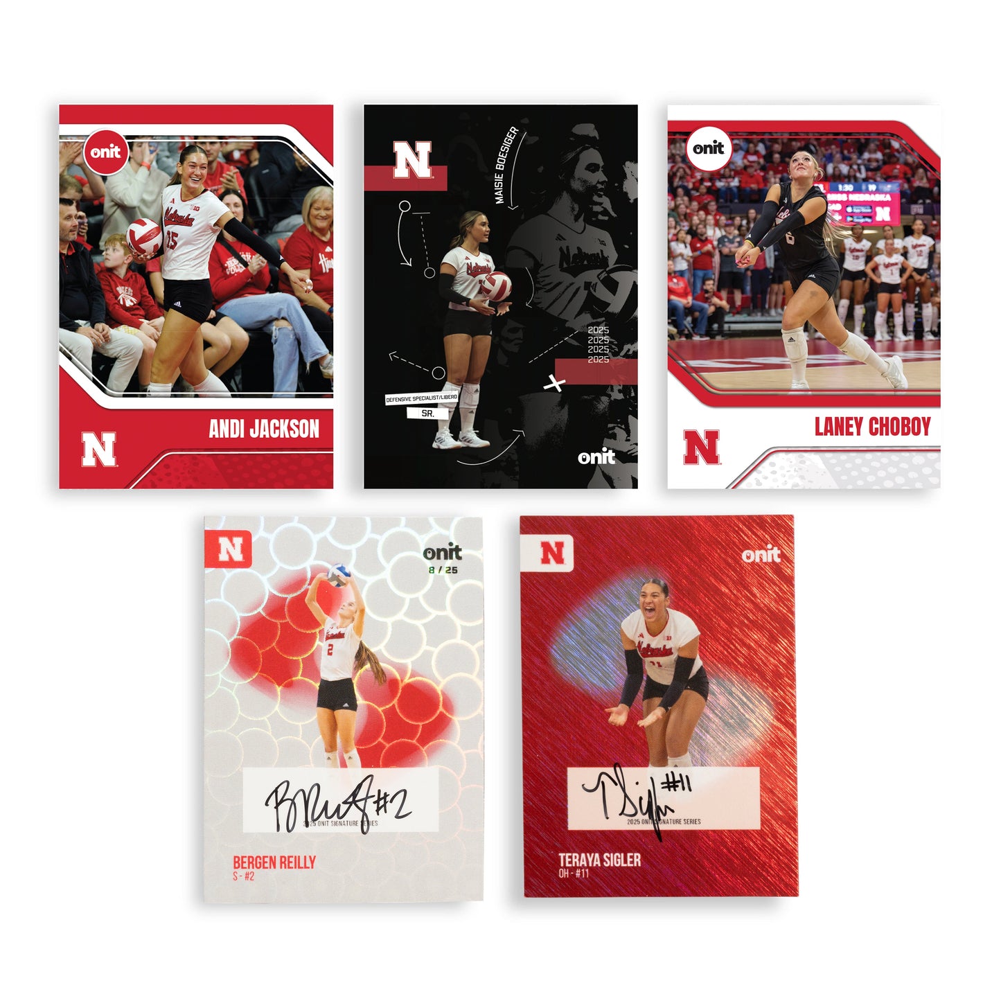 University of Nebraska Volleyball 2025 Trading Cards - Platinum Box (Guaranteed Autograph)