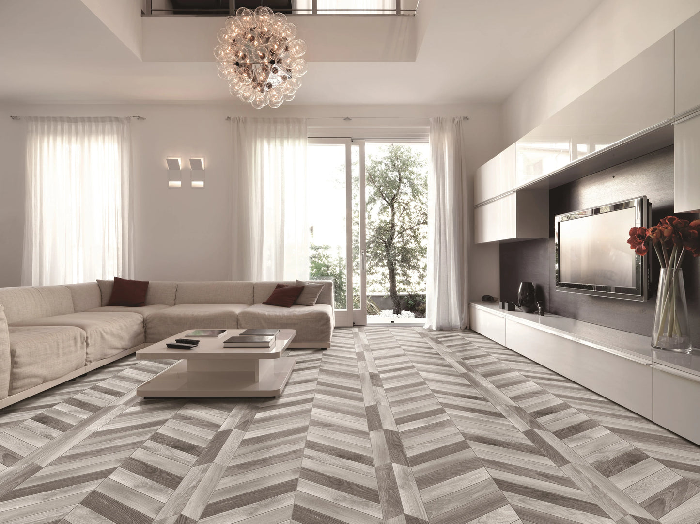 Arrow Chevron 3X16 Wood Plank Collection