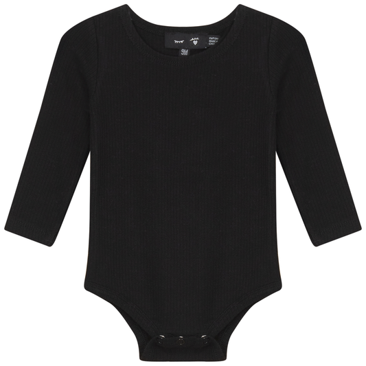 Pointelle Long Sleeve Rib Onesie