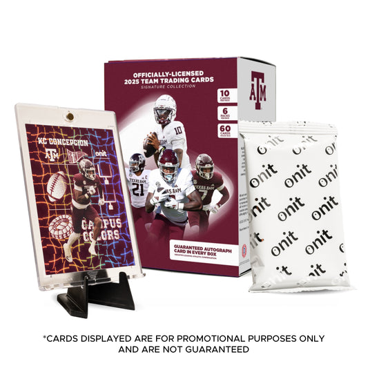 Texas A&M University Football 2025 Trading Cards - Platinum Box (GUARANTEED Autograph)