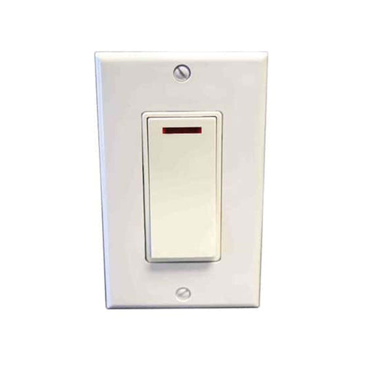 Amba Pilot Light Switch - White
