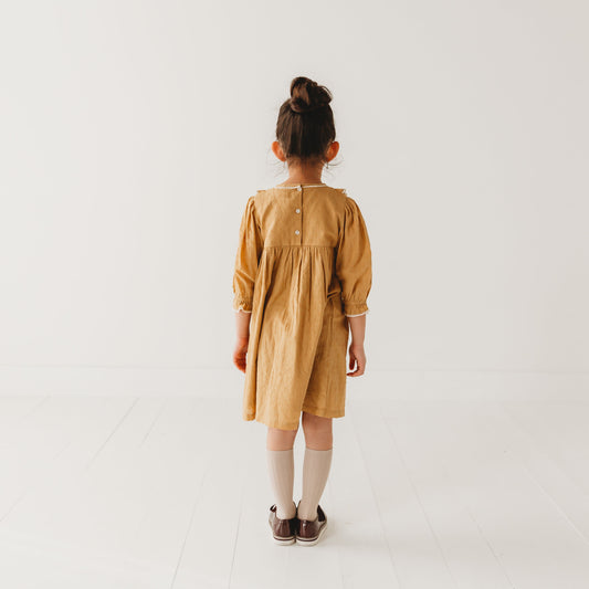 Dobby Delight Golden Hour Dress