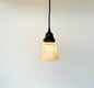 Amber Holophane Clear Glass Wall Sconce or Pendant Light