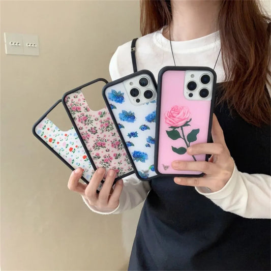 Wildflower New 3D Moonlight Rose Phone Case