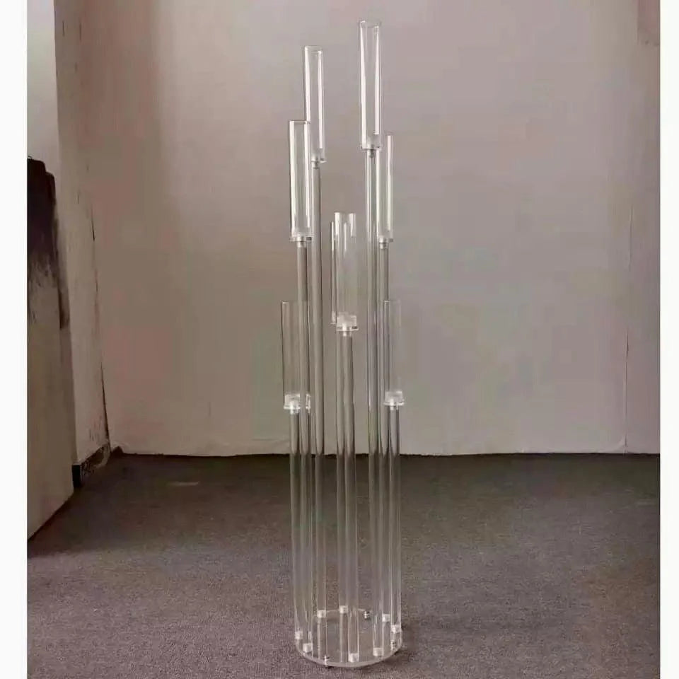 Acrylic 8-Arm Candelabra Wedding Table Centerpiece