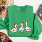 Adorable Christmas Ducks, Santa, Farmlife Sweatshirt