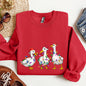 Adorable Christmas Ducks, Santa, Farmlife Sweatshirt