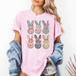 Adorable Floral Bunnies, Easter, Bunny, Jesus, Rabbit, Holiday Tshirt Comfort Colors T-Shirt