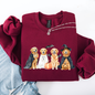 Adorable Halloween Dogs, Bats, Pumpkins, Spooky, Witch, Halloween Sweatshirt